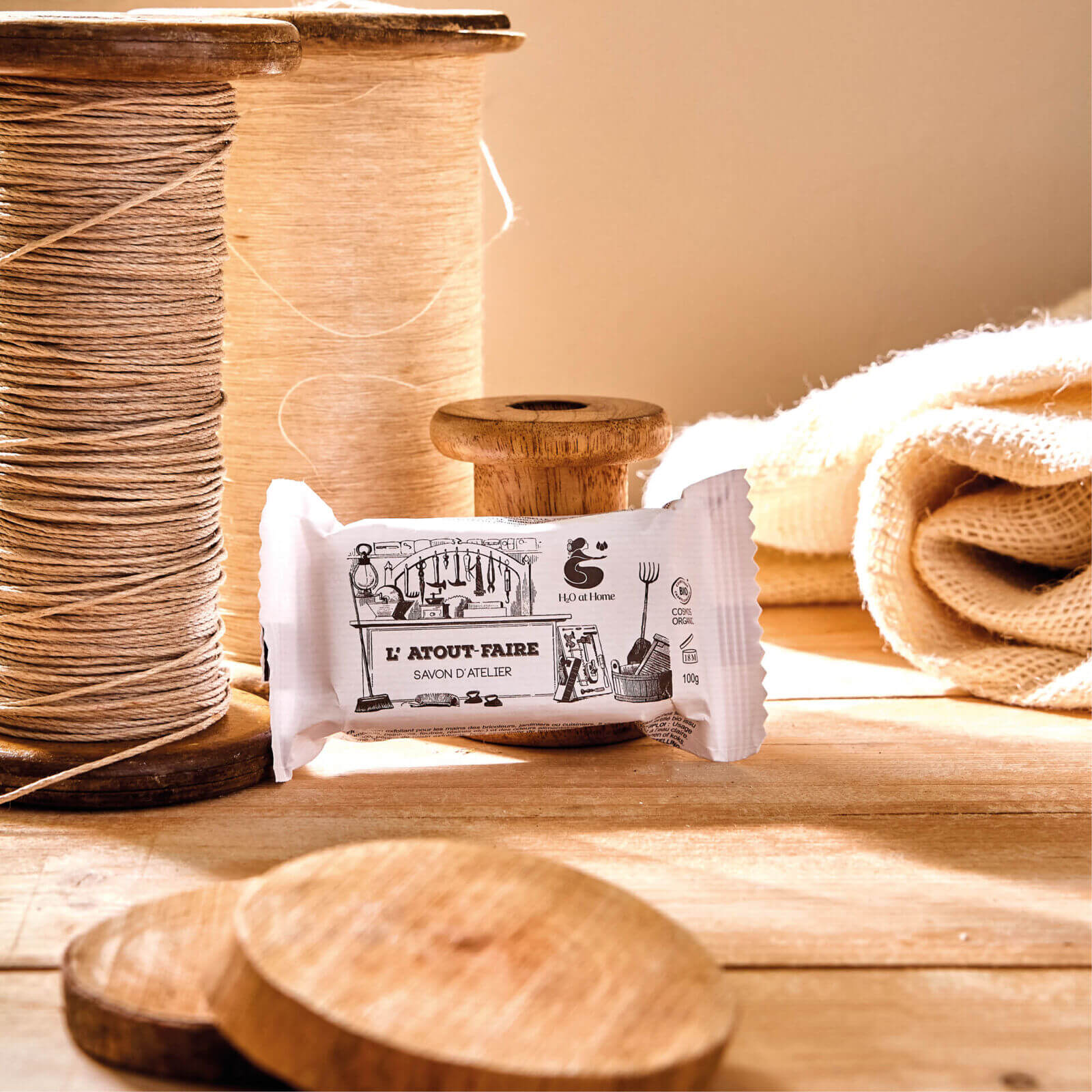 Photo du savon d'atelier "L'Atout-Faire" de H2O at Home