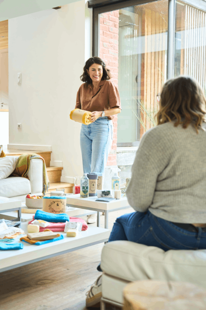 Animation atelier VDI, présentation cape de bain enfant