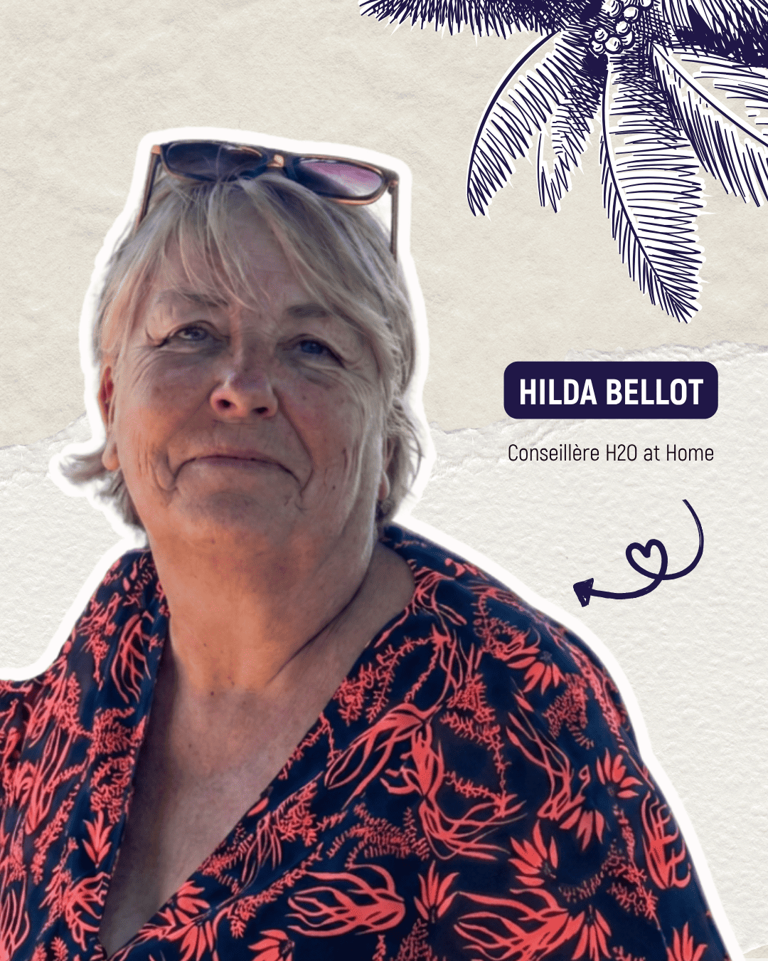 Portrait d’Hilda Bellot, conseillère H2O at Home, spécialisée dans les produits et solutions d’entretien pour la maison.